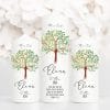 Auf dem Bild ist das Produkt: Taufkerze Lebensbaum Schmetterling Junge Mädchen Baum Schmetterlinge bedruckt mit Namen, Datum und Taufspruch zum Preis von €6.40 abgebildet.