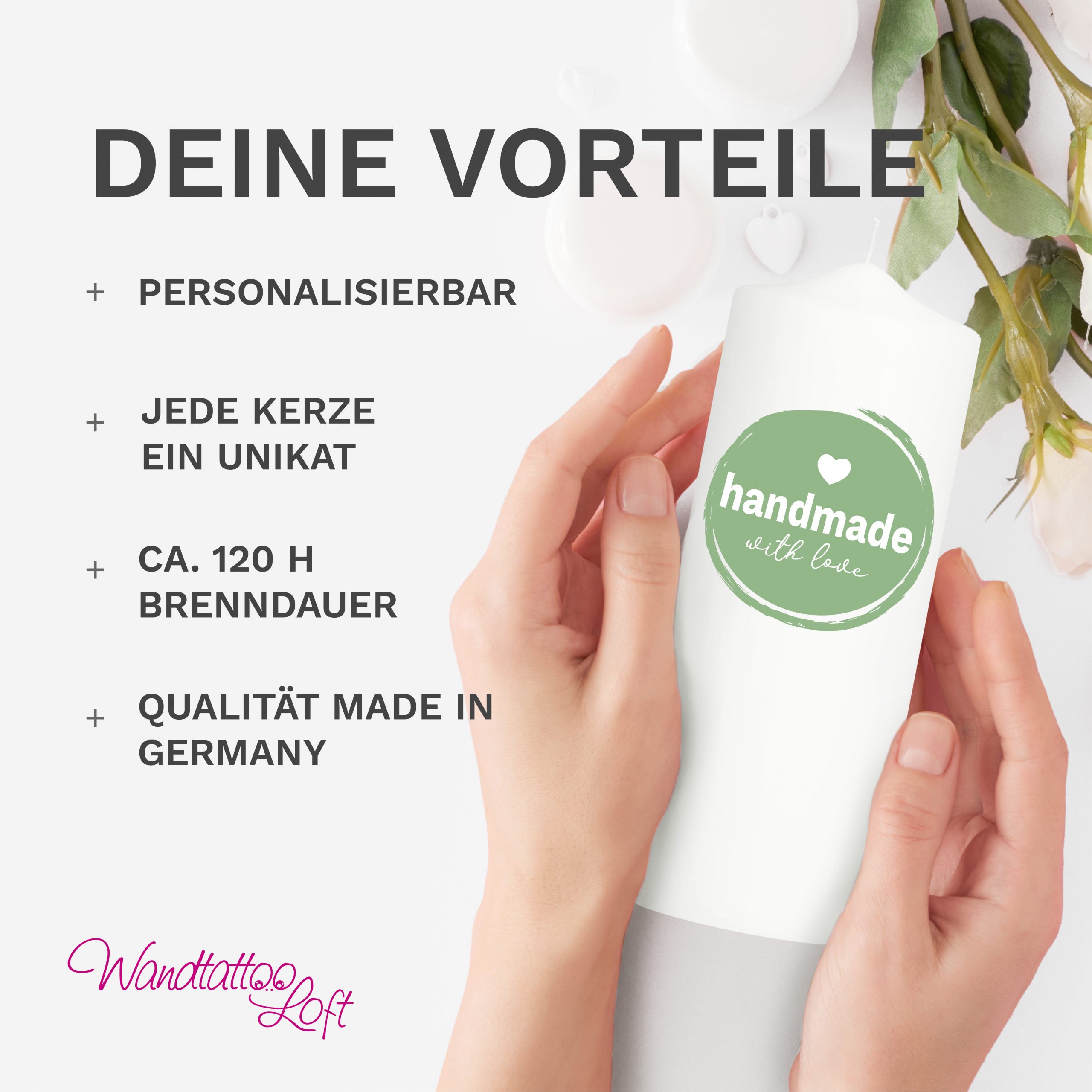 Auf dem Bild ist das Produkt: Taufkerze Lebensbaum Schmetterling Junge Mädchen Baum Schmetterlinge bedruckt mit Namen, Datum und Taufspruch zum Preis von €6.40 abgebildet.