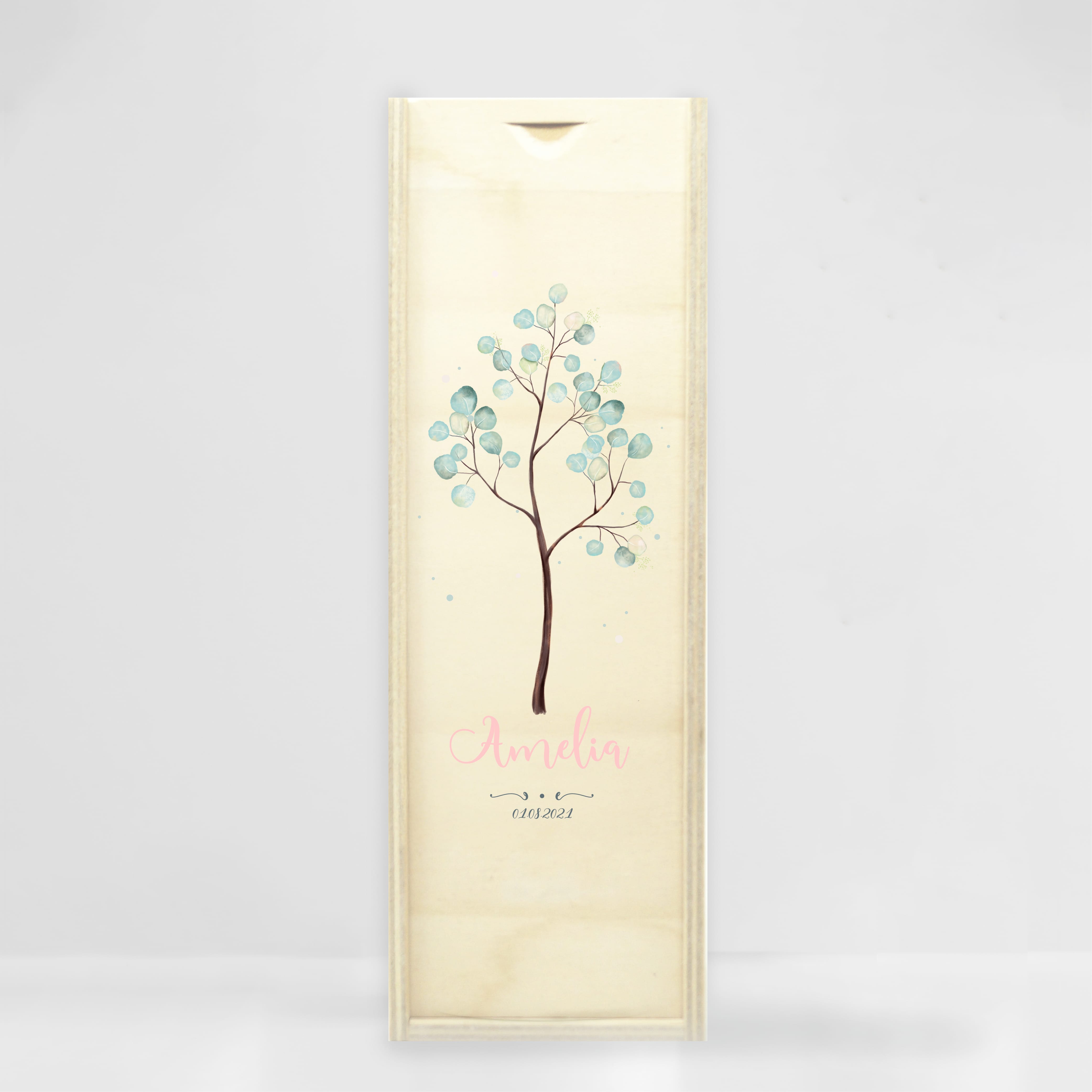 Taufkerze Junge Mädchen Baum Lebensbaum pastell bedruckt mit Namen, Datum und auf Wunsch eigenem, vorgegebenem oder keinem Taufspruch Auf dem Bild ist das Produkt: Taufkerze Junge Mädchen Baum Lebensbaum pastell bedruckt mit Namen, Datum und auf Wunsch eigenem, vorgegebenem oder keinem Taufspruch zum Preis von €5.90 abgebildet.