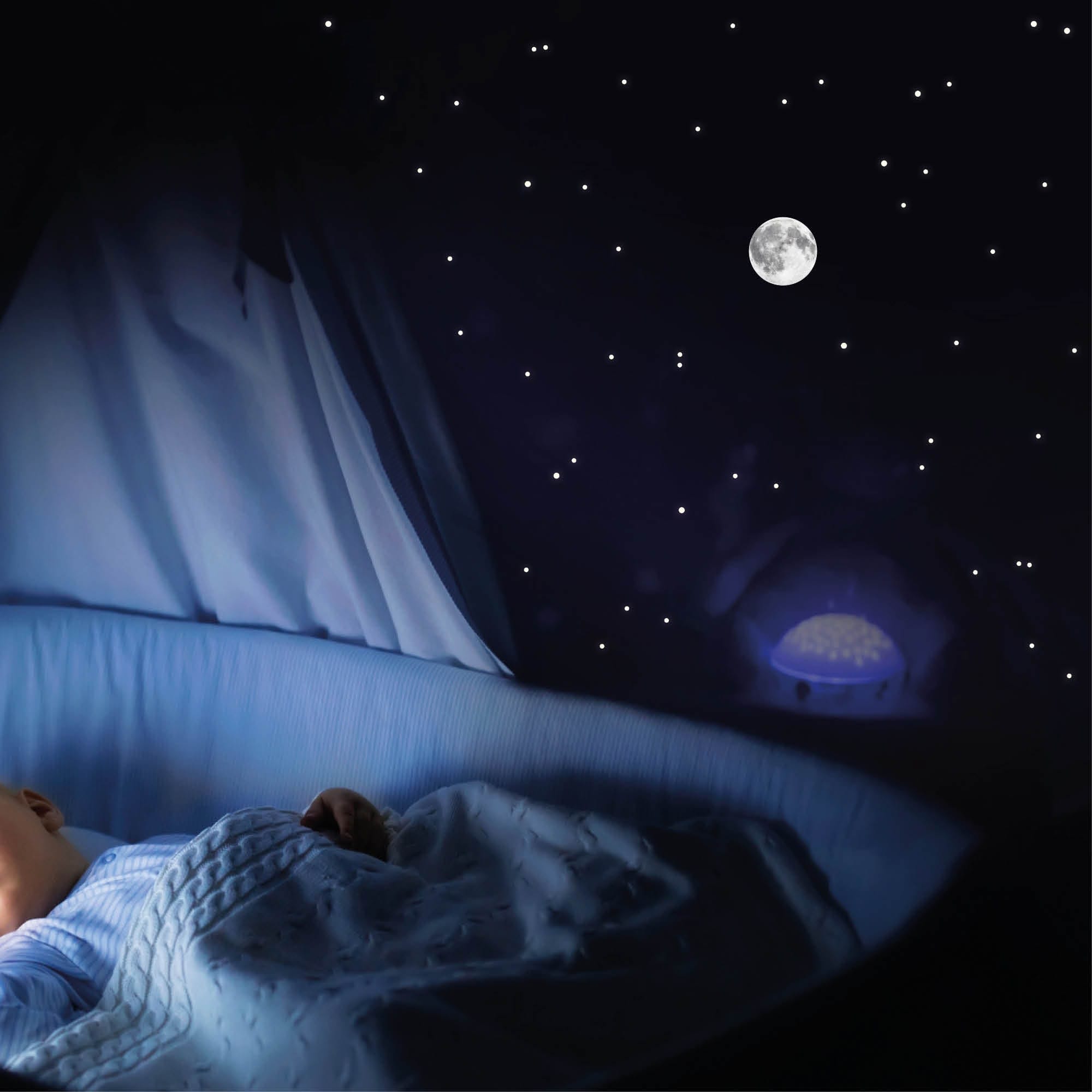 Leuchtaufkleber Kinderzimmer Mini 7,5 cm Mond mit Punkten Sternen Leuchtsterne leuchten im Dunklen Lichtschalter Auf dem Bild ist das Produkt: Leuchtaufkleber Kinderzimmer Mini 7,5 cm Mond mit Punkten Sternen Leuchtsterne leuchten im Dunklen Lichtschalter zum Preis von €5.9 abgebildet.