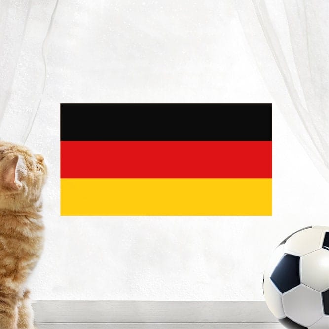 Fensterbild Deutschland Flagge Fußball EM Fahne WM Sport wiederverwendbar Merche Europameisterschaft Team Germany Autoaufkleber Fensterbild Deutschland Flagge Fußball EM Fahne WM Sport wiederverwendbar Merche Europameisterschaft Team Germany Autoaufkleber