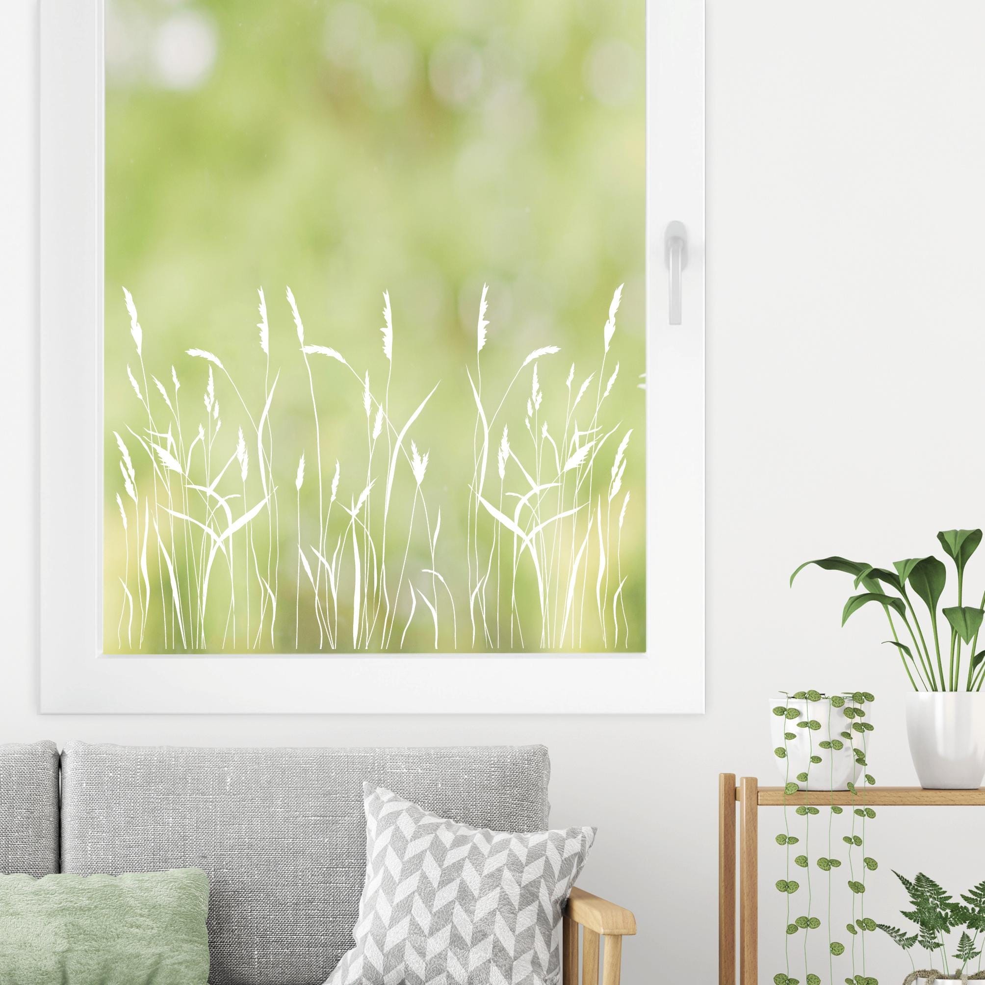 Fensterbild Gräser Zweige Schilf Wildblumen schwarz oder weiß wiederverwendbar natur Fensteraufkleber Fensterdekoration Frühling Terrasse Auf dem Bild ist das Produkt: Fensterbild Gräser Zweige Schilf Wildblumen schwarz oder weiß wiederverwendbar natur Fensteraufkleber Fensterdekoration Frühling Terrasse zum Preis von €17.9 abgebildet.