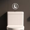 WC Aufkleber Badezimmer Gäste-WC Nicht im Stehen pinkeln, 30 Farben, rückstandslos entfernbar, hochwertige Vinylfolie, WC Aufkleber Klodeckel Auf dem Bild ist das Produkt: WC Aufkleber Badezimmer Gäste-WC Nicht im Stehen pinkeln, 30 Farben, rückstandslos entfernbar, hochwertige Vinylfolie, WC Aufkleber Klodeckel zum Preis von €8.90 abgebildet.