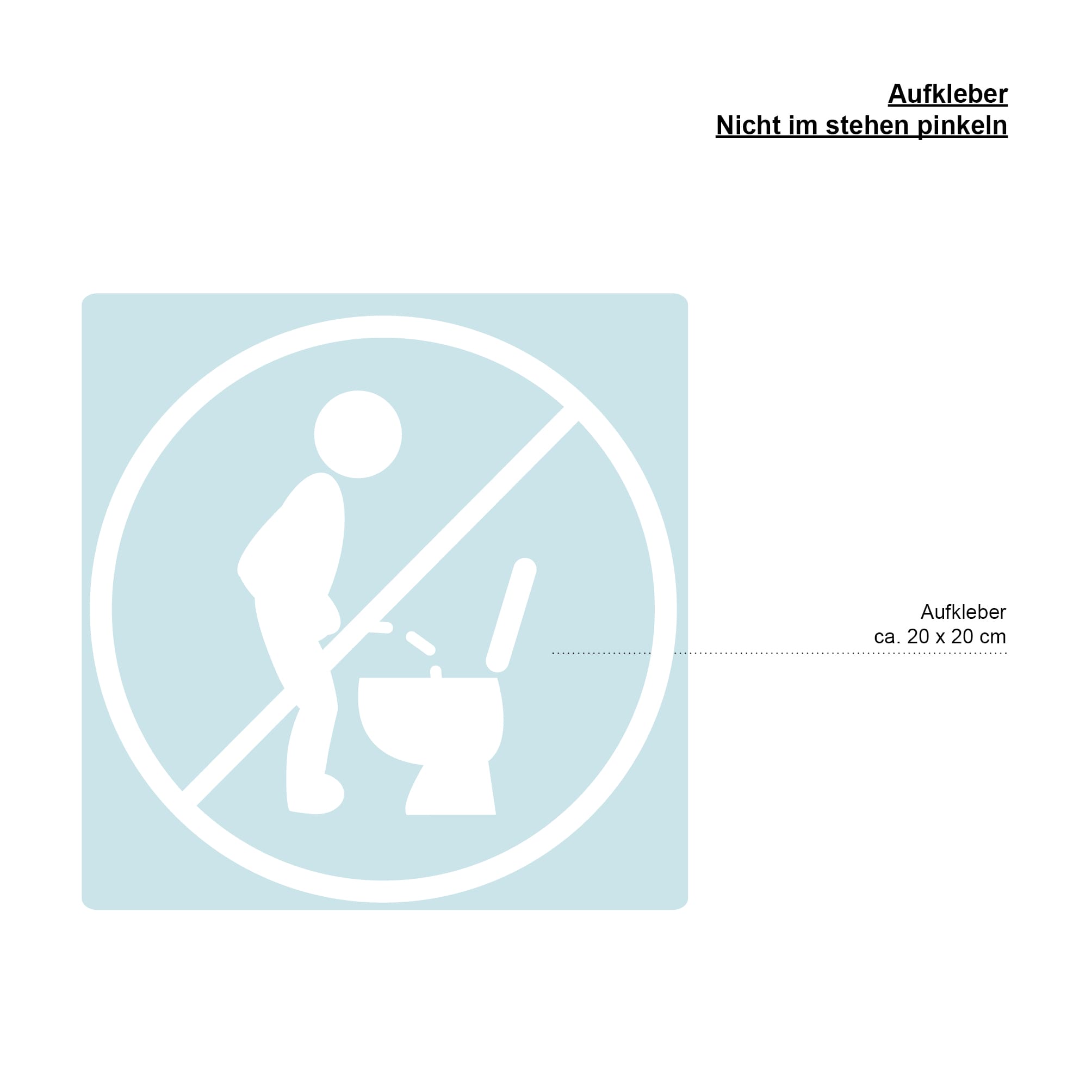 WC Aufkleber Badezimmer Gäste-WC Nicht im Stehen pinkeln, 30 Farben, rückstandslos entfernbar, hochwertige Vinylfolie, WC Aufkleber Klodeckel Auf dem Bild ist das Produkt: WC Aufkleber Badezimmer Gäste-WC Nicht im Stehen pinkeln, 30 Farben, rückstandslos entfernbar, hochwertige Vinylfolie, WC Aufkleber Klodeckel zum Preis von €8.90 abgebildet.