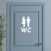 Wandtattoo Türaufkleber Gäste-WC Badezimmer Strichmännchen Türschild Sticker Auf dem Bild ist das Produkt: Wandtattoo Türaufkleber Gäste-WC Badezimmer Strichmännchen Türschild Sticker zum Preis von €9.9 abgebildet.