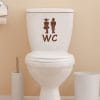 Wandtattoo Türaufkleber Gäste-WC Badezimmer Strichmännchen Türschild Sticker Auf dem Bild ist das Produkt: Wandtattoo Türaufkleber Gäste-WC Badezimmer Strichmännchen Türschild Sticker zum Preis von €9.9 abgebildet.