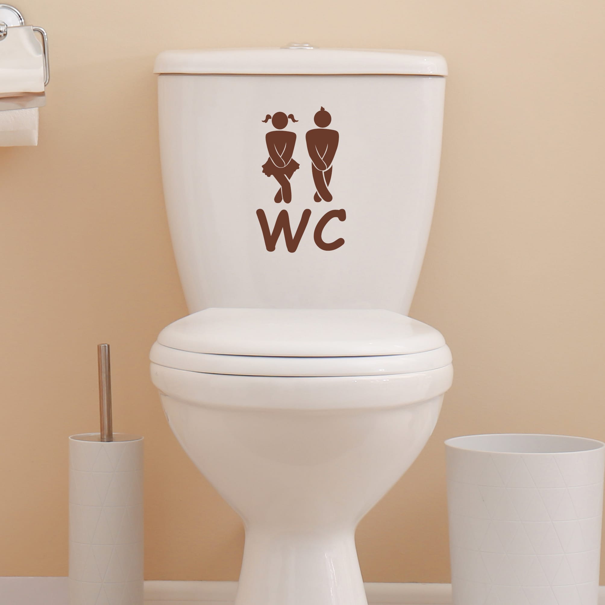 Wandtattoo Türaufkleber Gäste-WC Badezimmer Strichmännchen Türschild Sticker Auf dem Bild ist das Produkt: Wandtattoo Türaufkleber Gäste-WC Badezimmer Strichmännchen Türschild Sticker zum Preis von €9.9 abgebildet.
