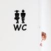 Wandtattoo Türaufkleber Gäste-WC Badezimmer Strichmännchen Türschild Sticker Auf dem Bild ist das Produkt: Wandtattoo Türaufkleber Gäste-WC Badezimmer Strichmännchen Türschild Sticker zum Preis von €9.9 abgebildet.