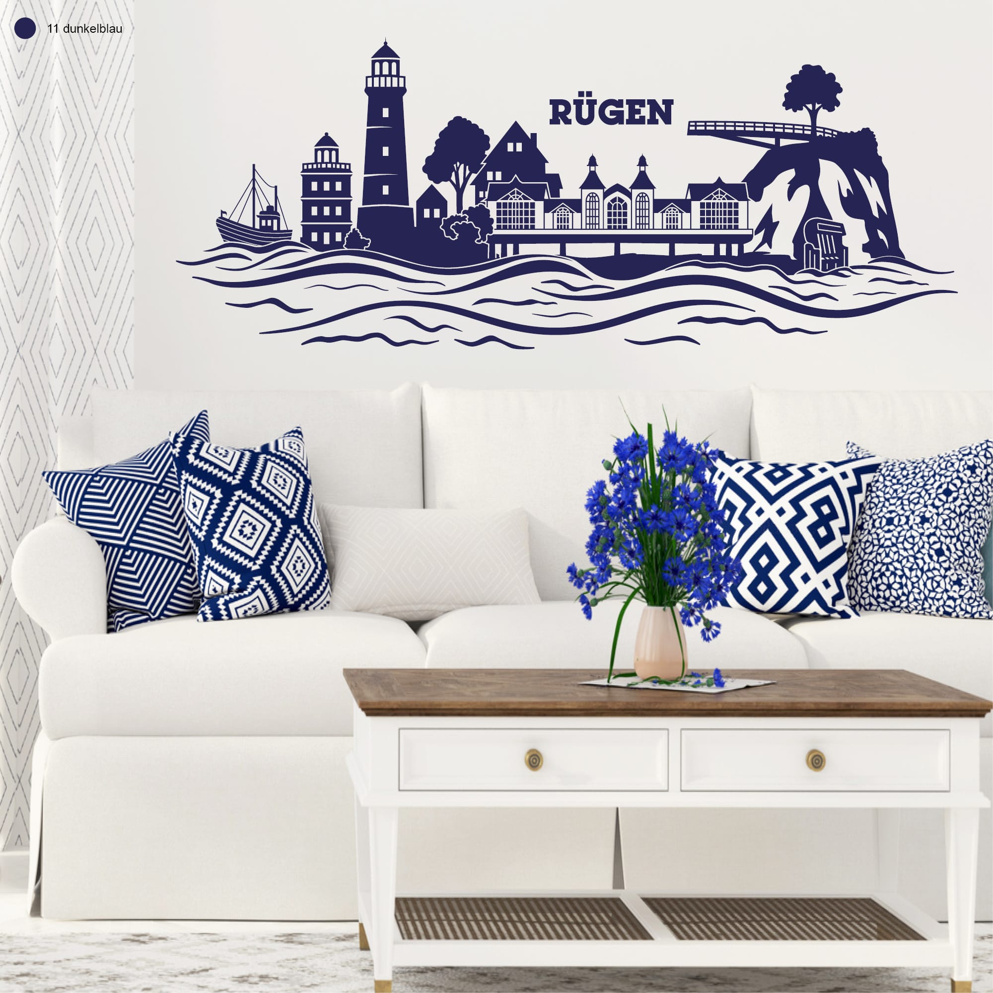 Wandtattoo Skyline Insel Rügen Ostsee Leuchtturm Kap Arkona Steilküste Kreidefelsen maritim Wandaufkleber Heimat Heimatliebe Auf dem Bild ist das Produkt: Wandtattoo Skyline Insel Rügen Ostsee Leuchtturm Kap Arkona Steilküste Kreidefelsen maritim Wandaufkleber Heimat Heimatliebe zum Preis von €16.90 abgebildet.