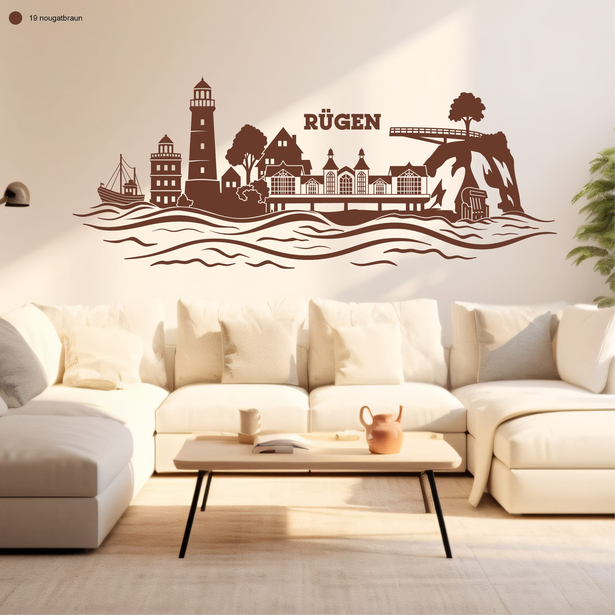 Wandtattoo Skyline Insel Rügen Ostsee Leuchtturm Kap Arkona Steilküste Kreidefelsen maritim Wandaufkleber Heimat Heimatliebe Auf dem Bild ist das Produkt: Wandtattoo Skyline Insel Rügen Ostsee Leuchtturm Kap Arkona Steilküste Kreidefelsen maritim Wandaufkleber Heimat Heimatliebe zum Preis von €16.90 abgebildet.