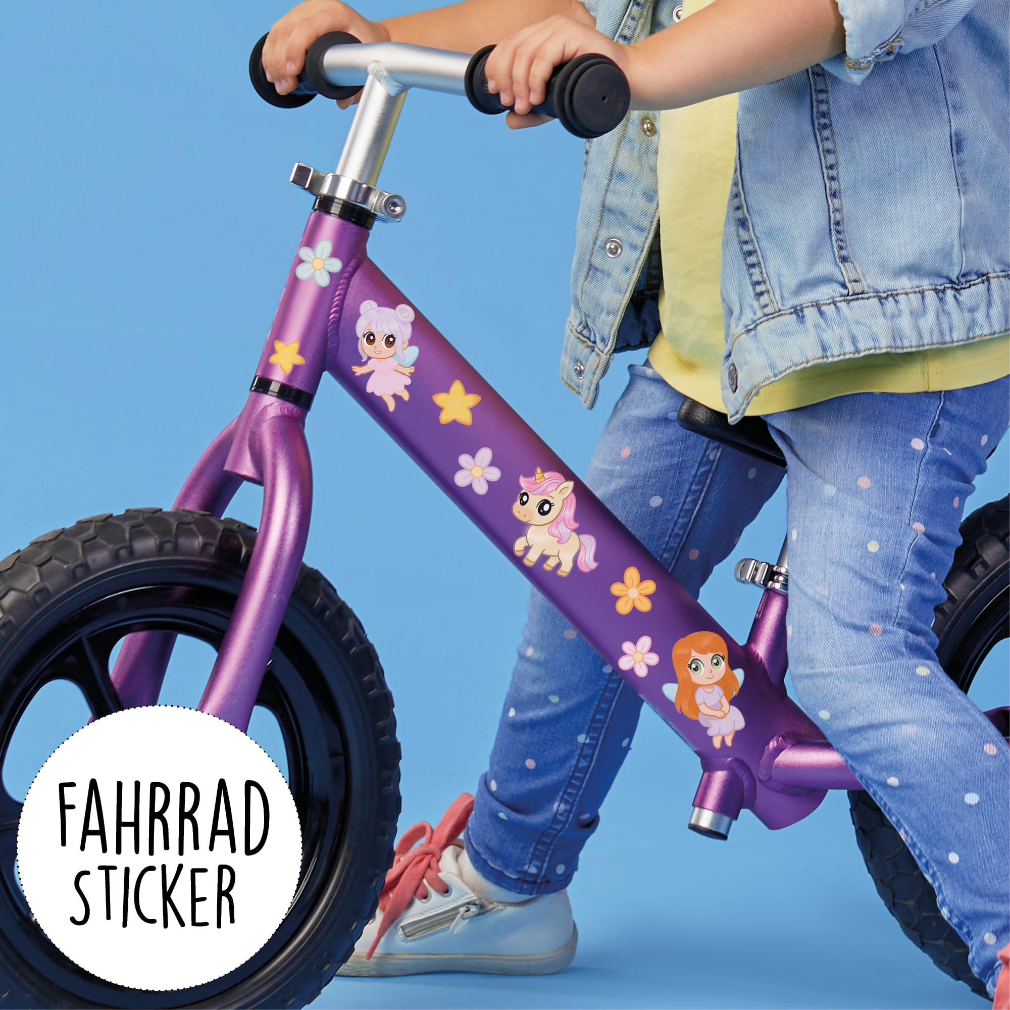Fahrradaufkleber Feen Einhörner pastell farbig Fahrrad Sticker Kinderfahrrad Aufkleber Geburtstag Geschenk Laufrad Scooter Schultüte Auf dem Bild ist das Produkt: Fahrradaufkleber Feen Einhörner pastell farbig Fahrrad Sticker Kinderfahrrad Aufkleber Geburtstag Geschenk Laufrad Scooter Schultüte zum Preis von €12.90 abgebildet.